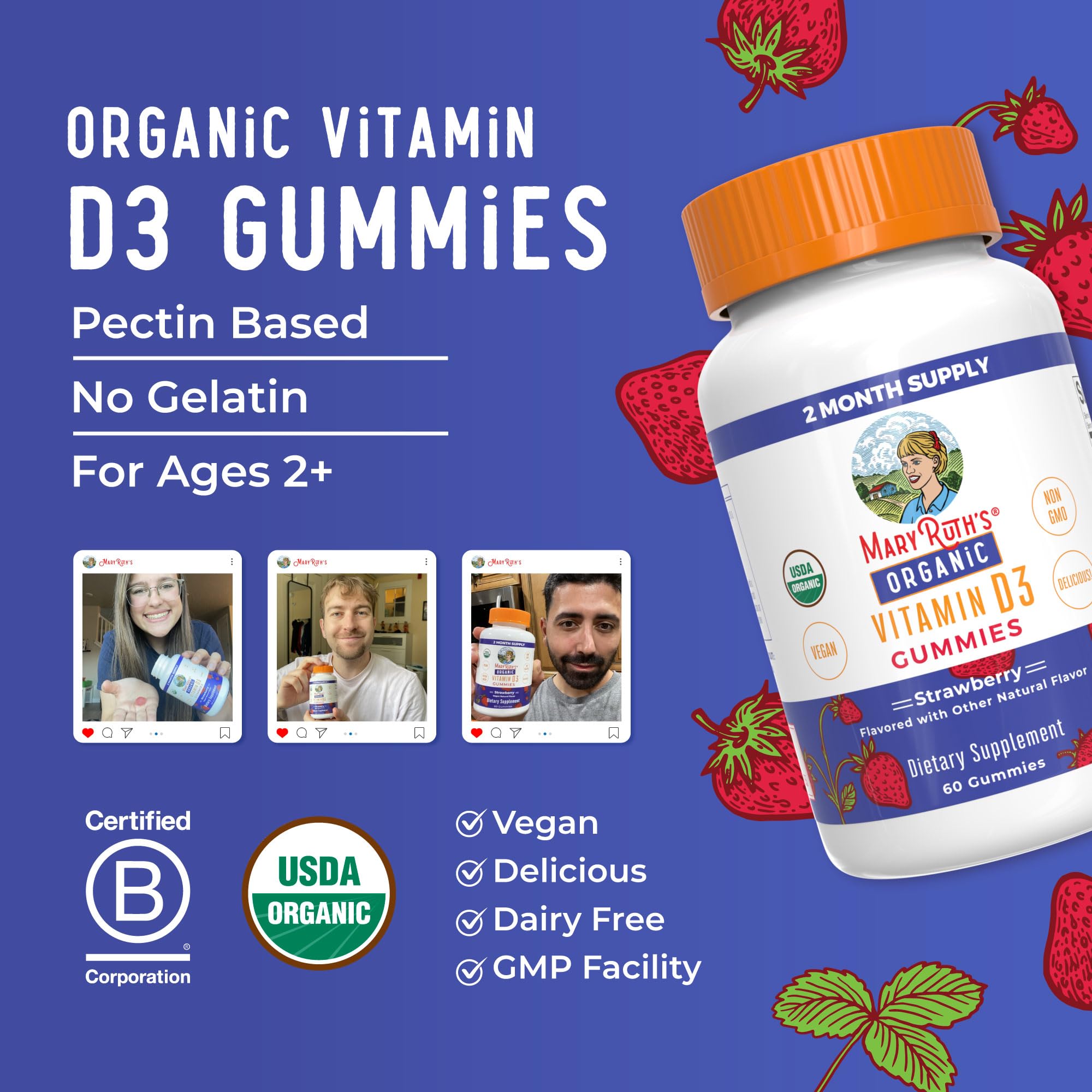 One gummy daily serving visual