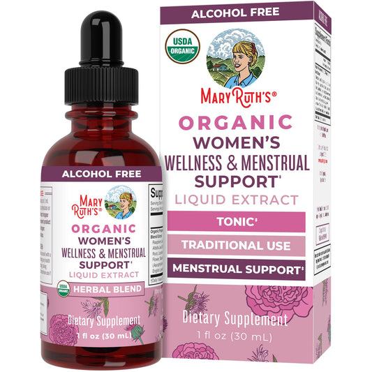 Bottle of MaryRuth Organics Women's Wellness Liquid Herbal Drops