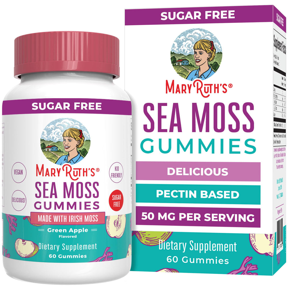 MaryRuth Organics Sea Moss Gummies bottle and box