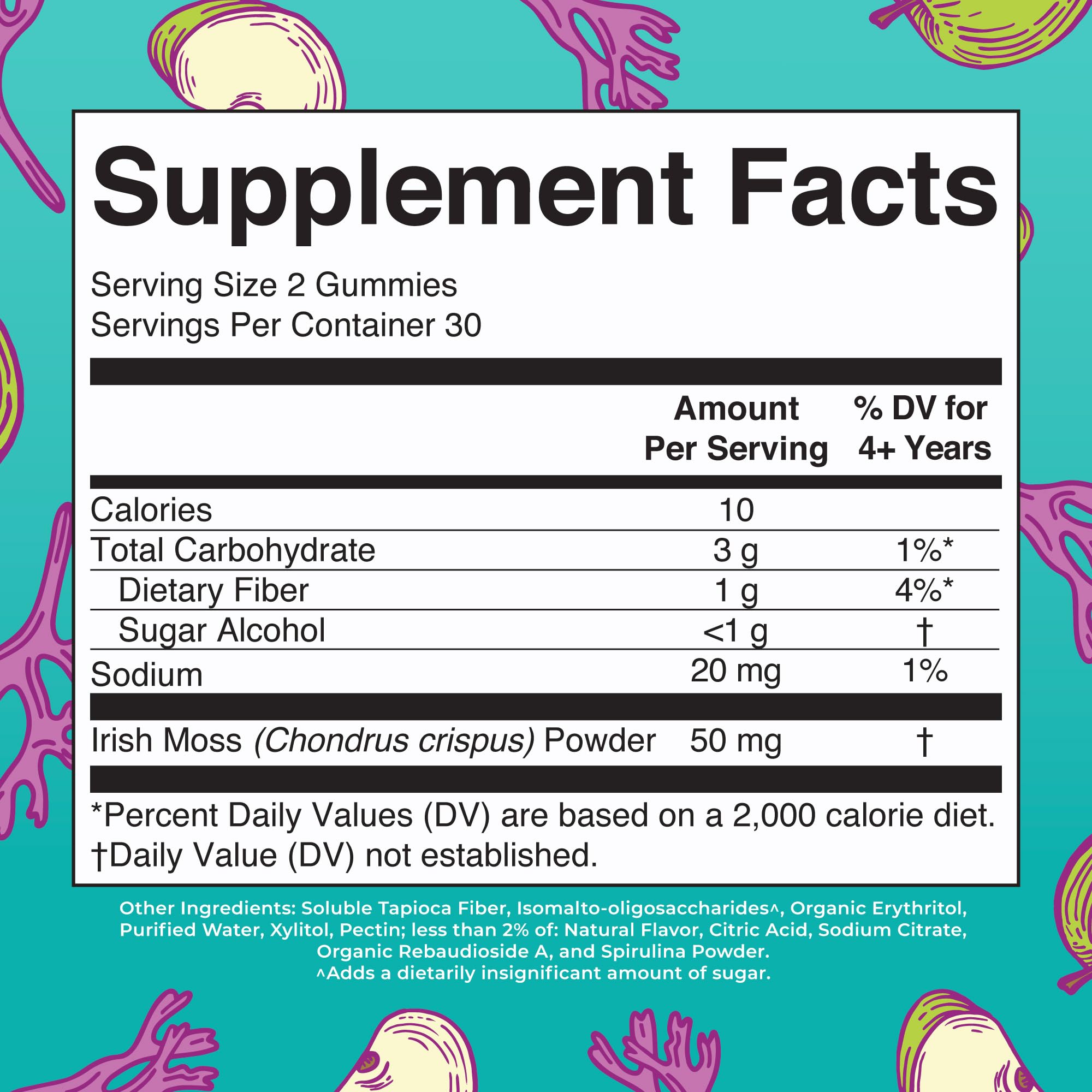 MaryRuth Sea Moss Gummies packaging close-up