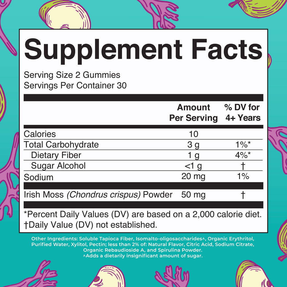 MaryRuth Sea Moss Gummies packaging close-up
