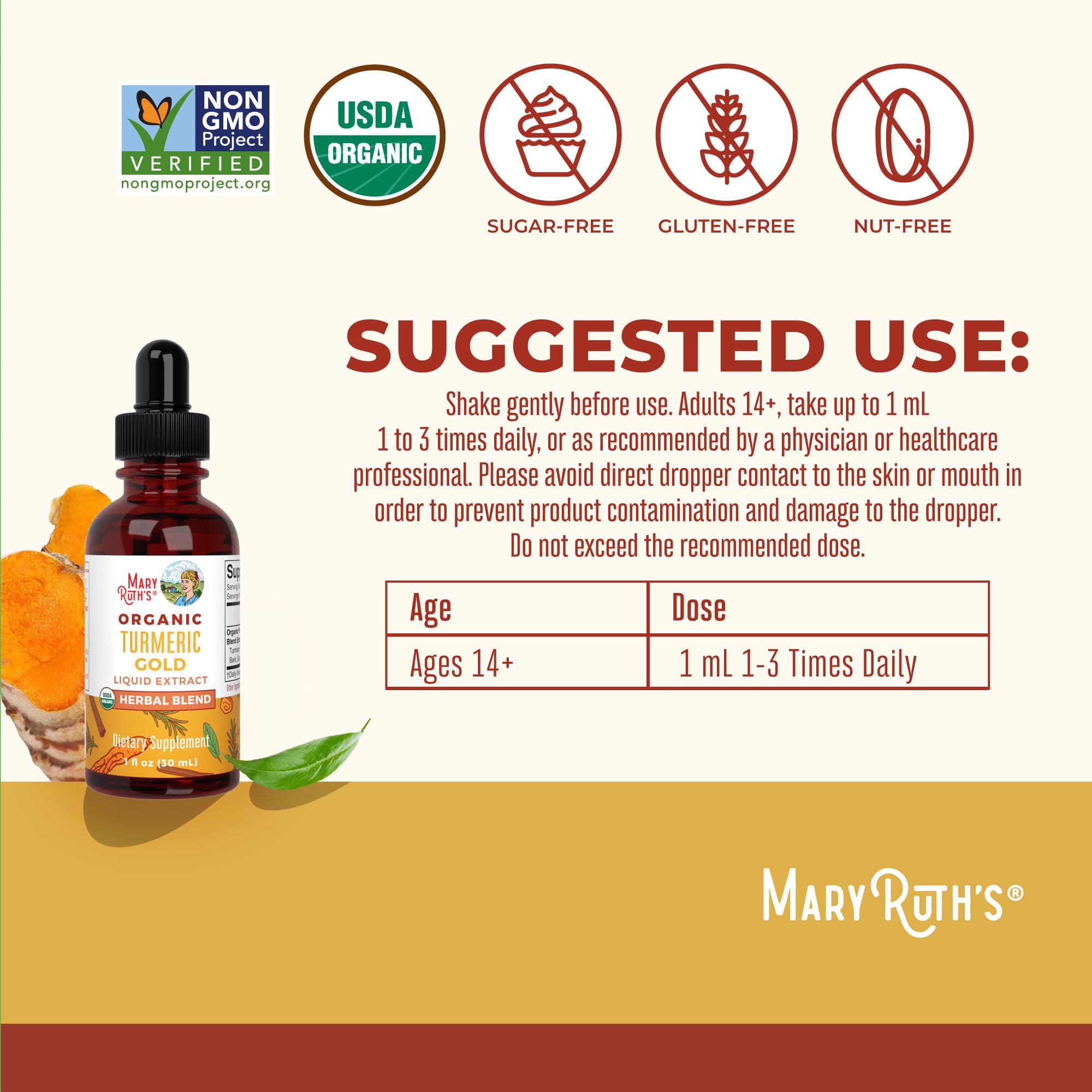 Product label showing USDA Organic and Non-GMO Project Verified