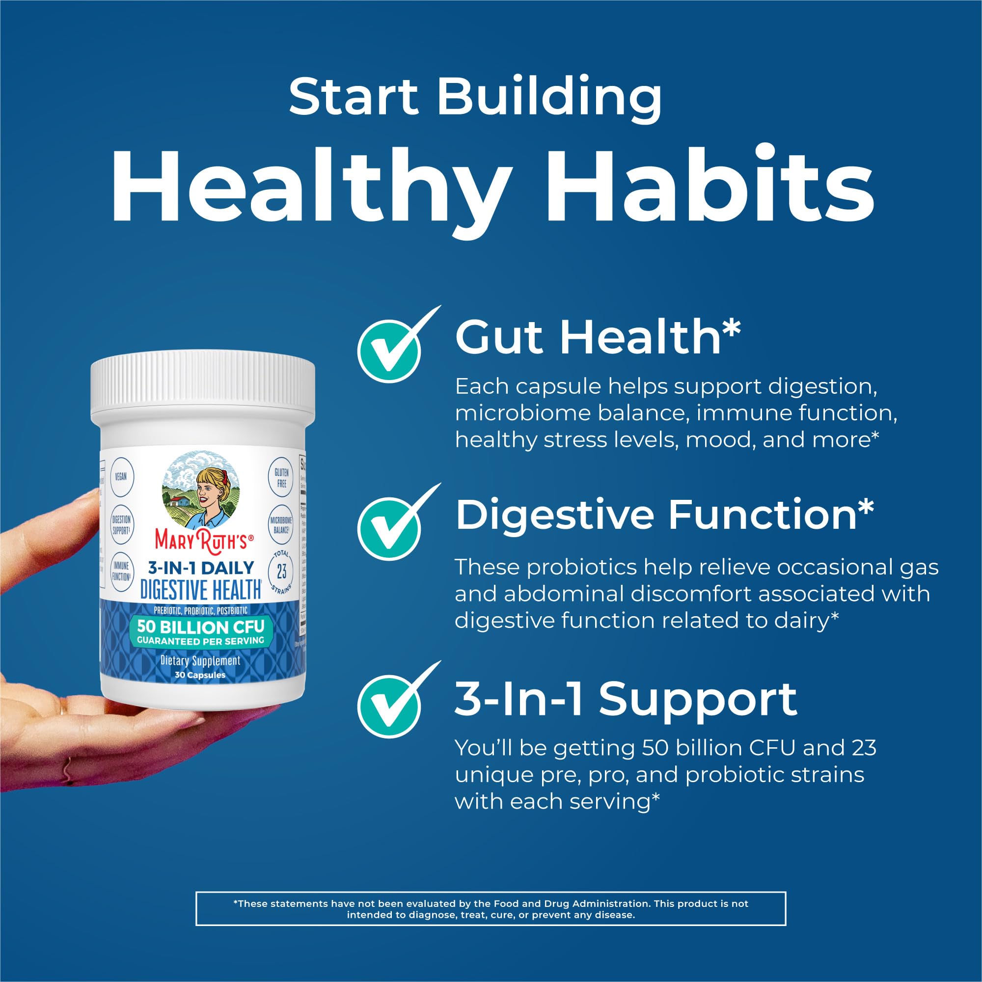 Illustration highlighting immune support from the probiotics blend