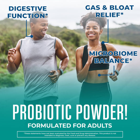Dissolving probiotic powder in water