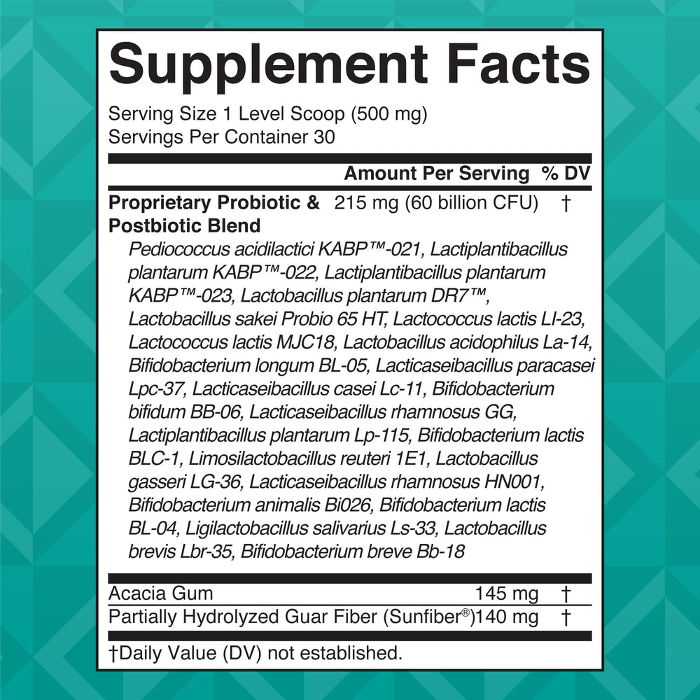 23 probiotic and postbiotic strains graphic