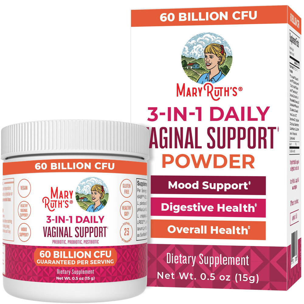 MaryRuth's 3-in-1 Probiotics for Women bottle label