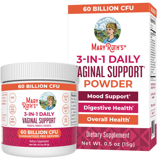 MaryRuth's 3-in-1 Probiotics for Women bottle label