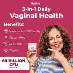 Women-focused vaginal health probiotic with gut support
