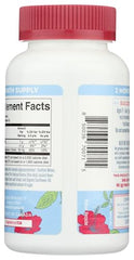 Back label showing ingredients and supplement facts