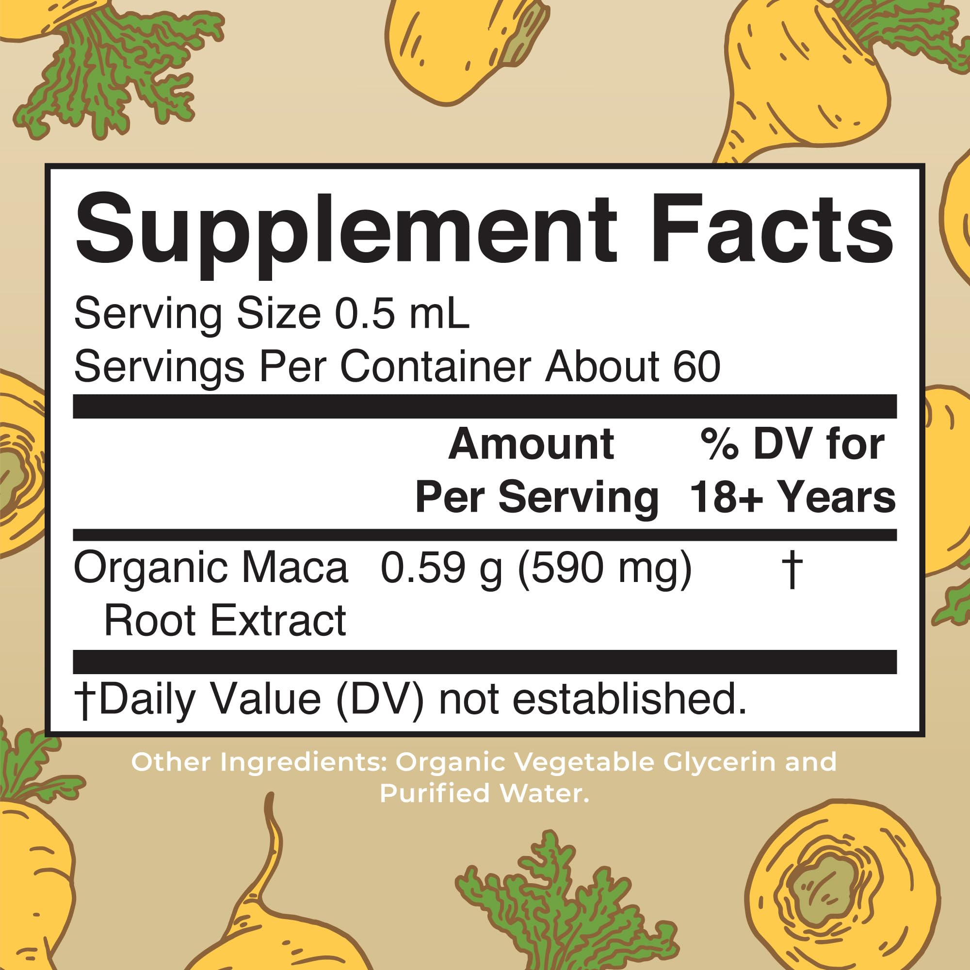 Top view of MaryRuth's Maca Root Liquid Drops bottle cap