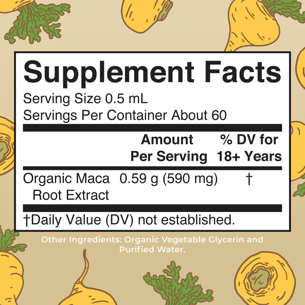 Top view of MaryRuth's Maca Root Liquid Drops bottle cap