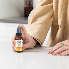 Bottle size and packaging details for MaryRuth's spray