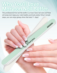 Maryton buffer with 6000 grit white side delivering high gloss shine