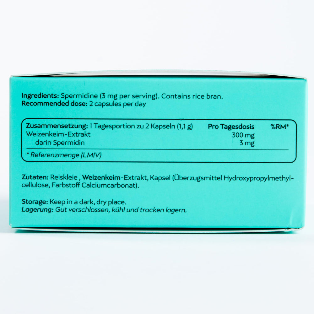 60-count MASI Spermidine bottle with capsules arranged