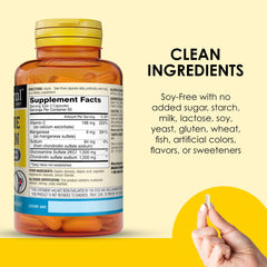 Clean ingredients statement with no artificial colors, flavors, or preservatives