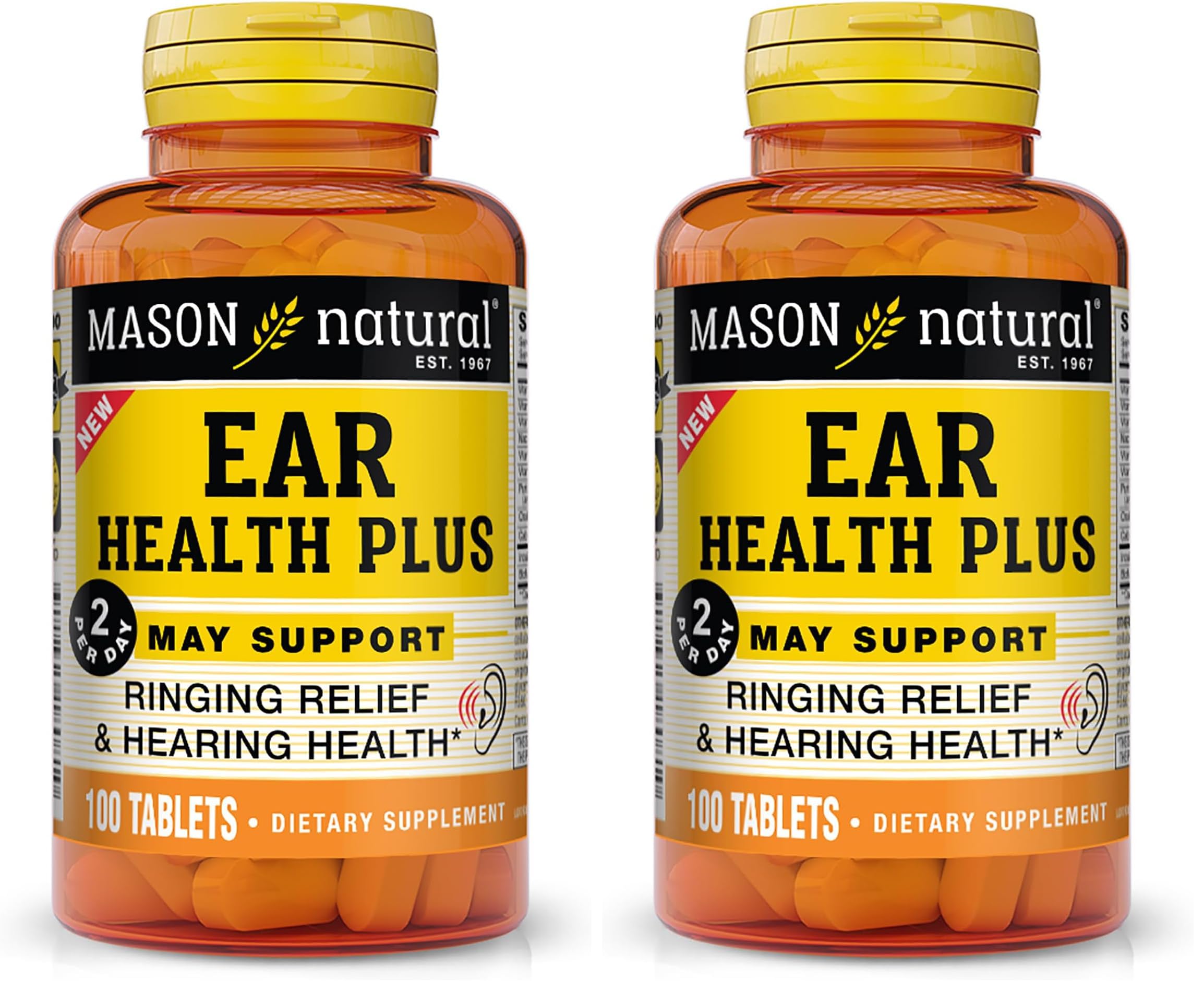 Mason Natural Ear Health Plus bottles – Pack of 2