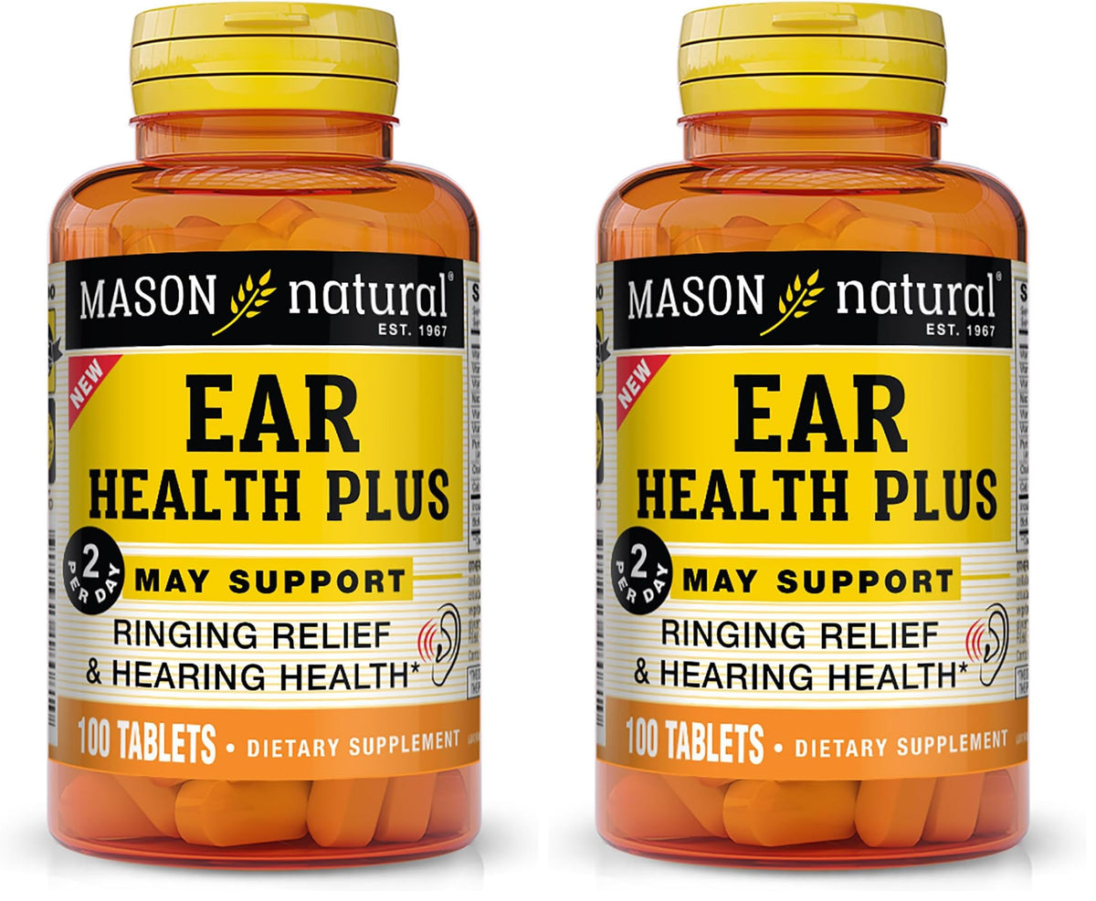Mason Natural Ear Health Plus bottles – Pack of 2
