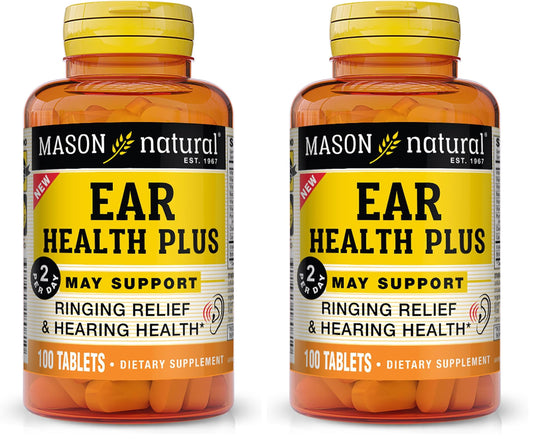 Mason Natural Ear Health Plus bottles – Pack of 2