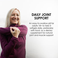Graphic highlighting joint support and lubrication