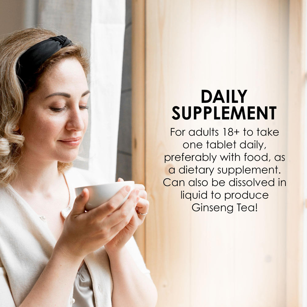 Close-up of Mason Natural Korean Ginseng bottle label