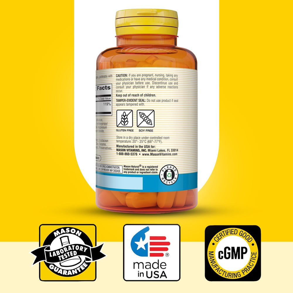 Sealed Mason Natural Magnesium 500 mg bottle