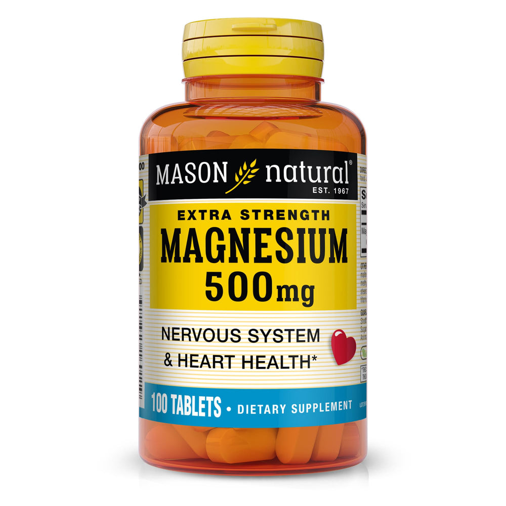 Bottle of Mason Natural Magnesium 500 mg Extra Strength