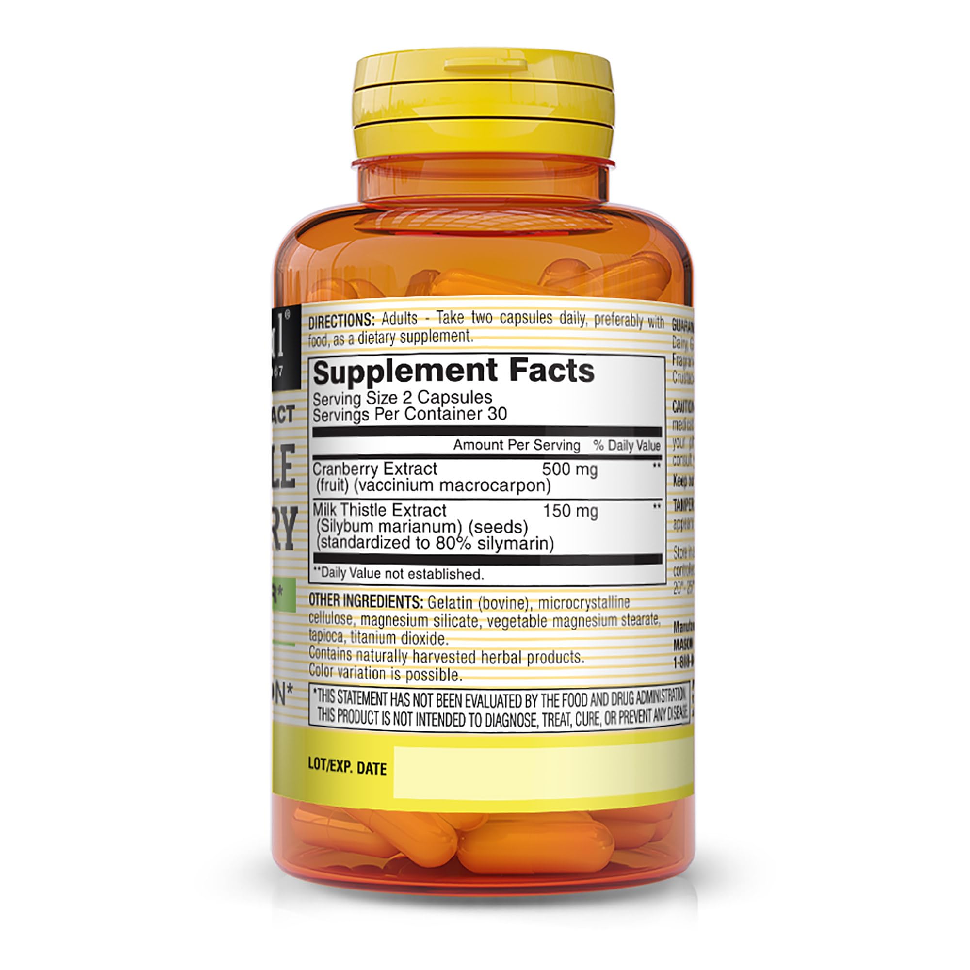 Front view of Mason Natural Liver & Kidney Cleanser bottle