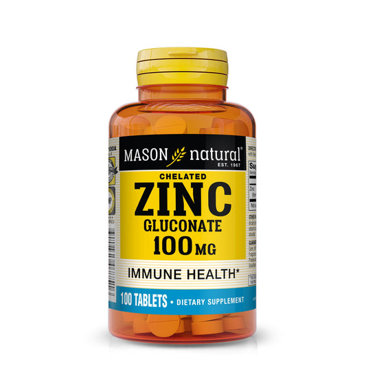 Mason Natural Zinc 100 mg bottle with 100 tablets