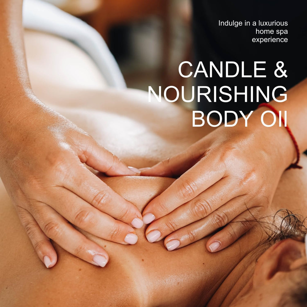 Moisturized and smooth skin after using the Massage Candle
