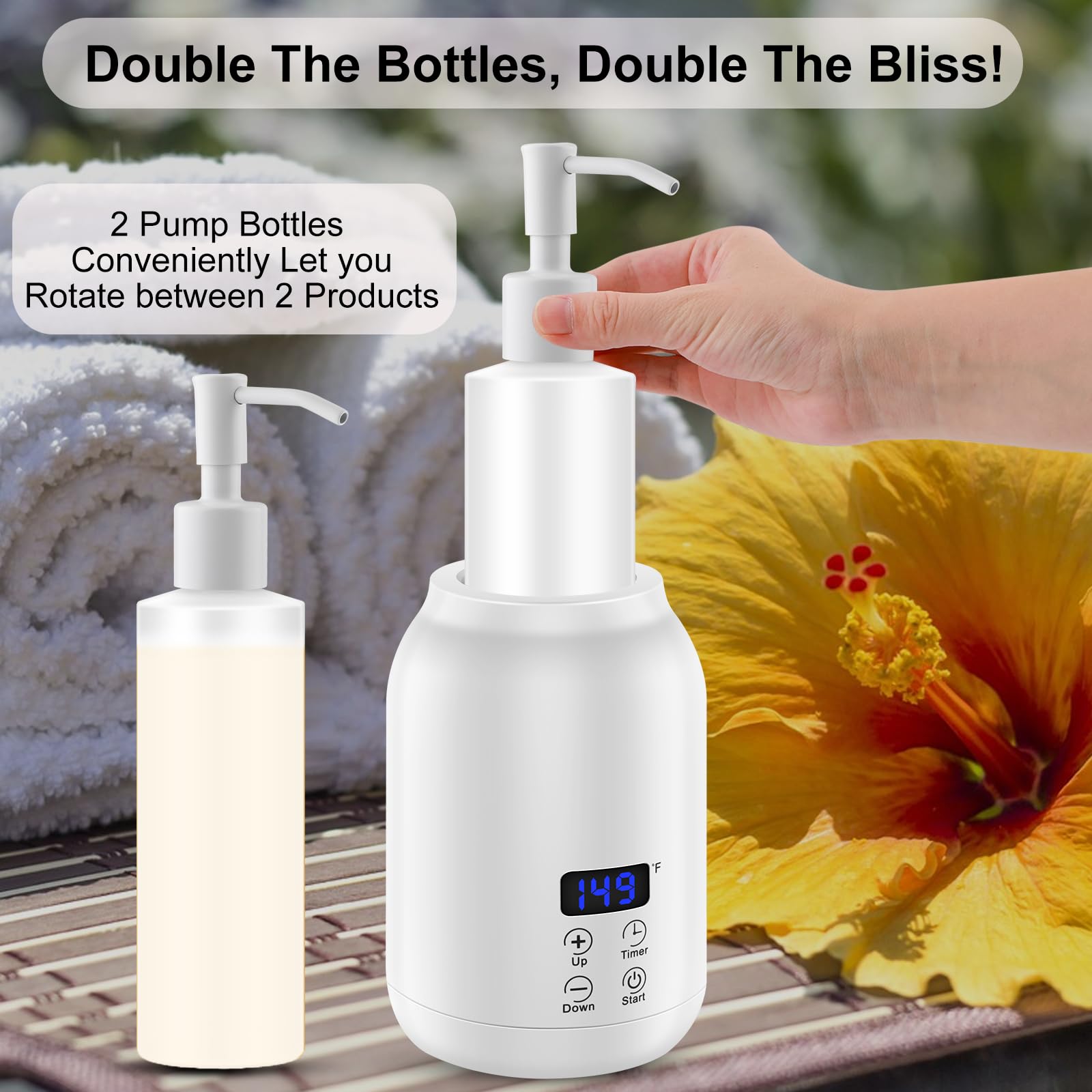 Detachable massage oil dispenser bottles for easy cleaning