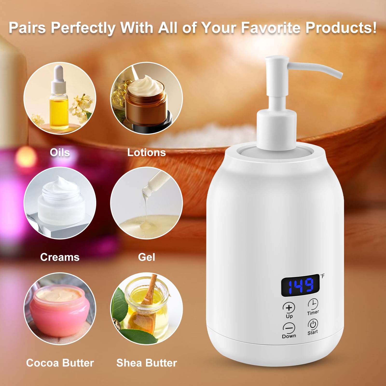 Stainless steel pressure pump nozzle included with the heater
