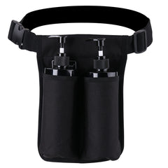Bag open showing five pockets for bottles