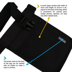 Two small pockets for narrower bottles
