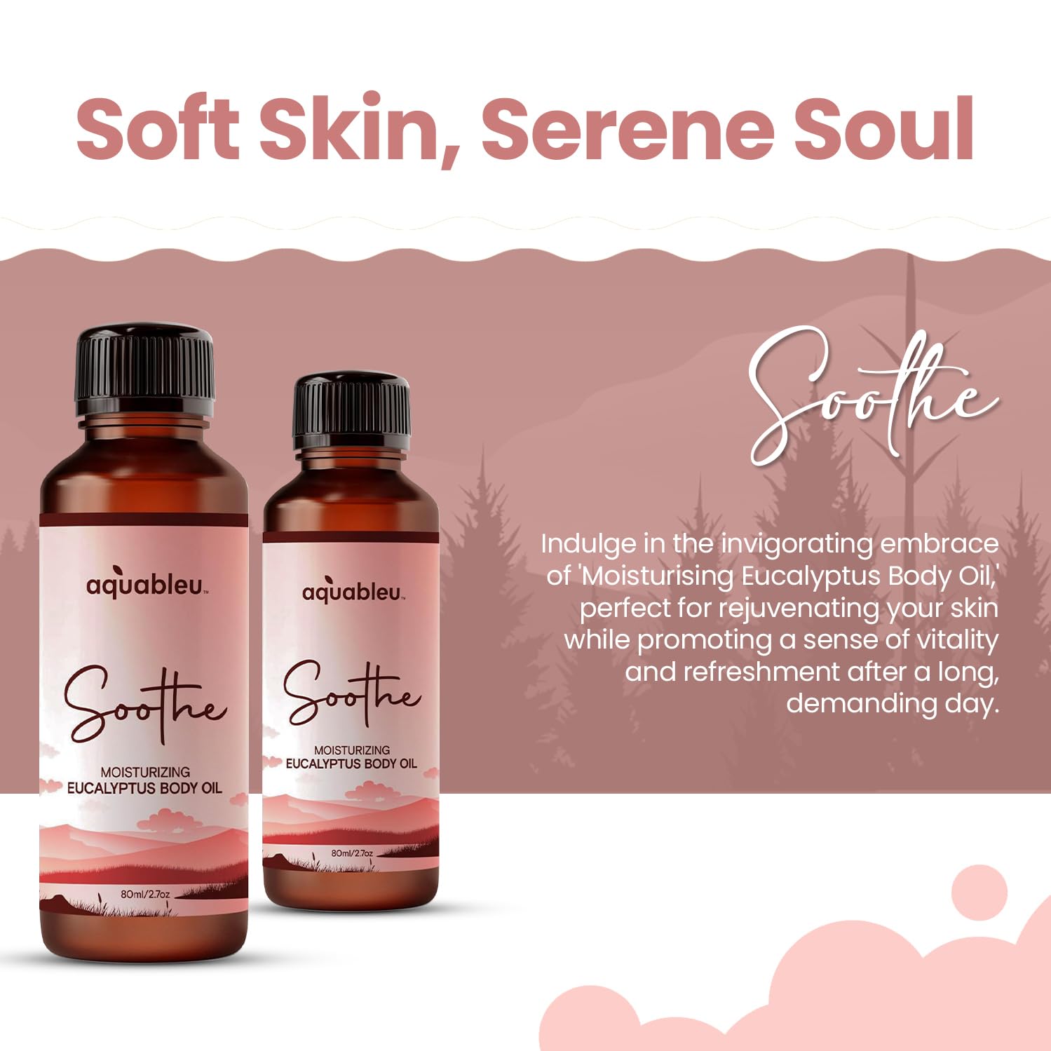 Spa-like massage using eucalyptus essential oil blend
