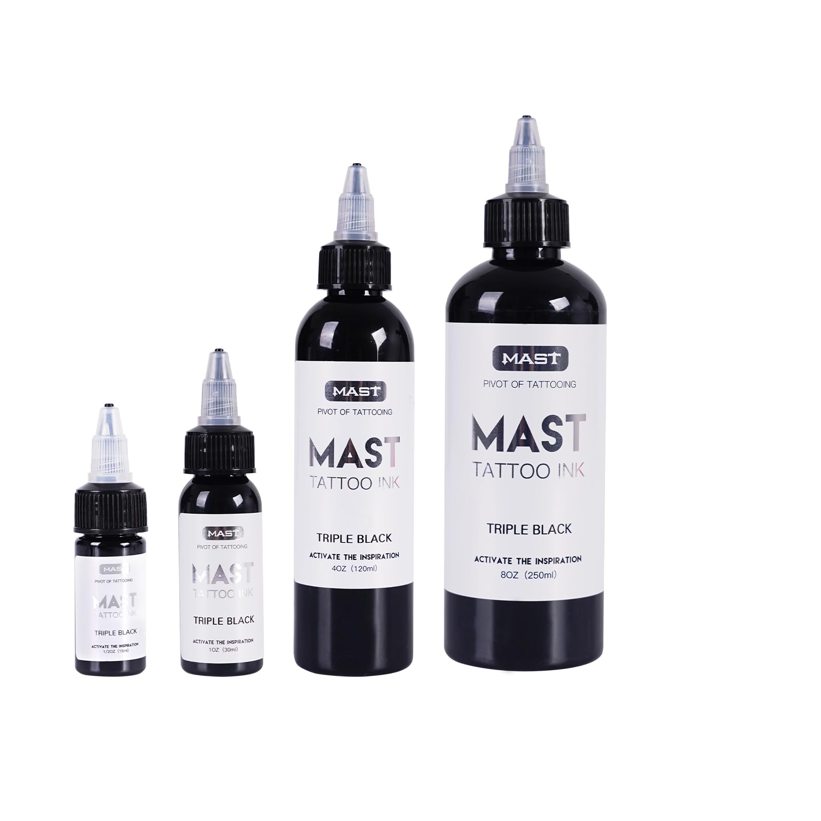 Vegan-friendly Mast Tattoo ink packaging with cruelty-free claim.
