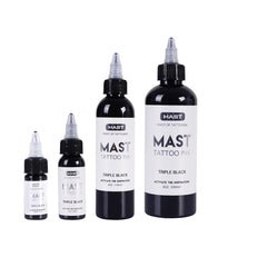 Vegan-friendly Mast Tattoo ink packaging with cruelty-free claim.