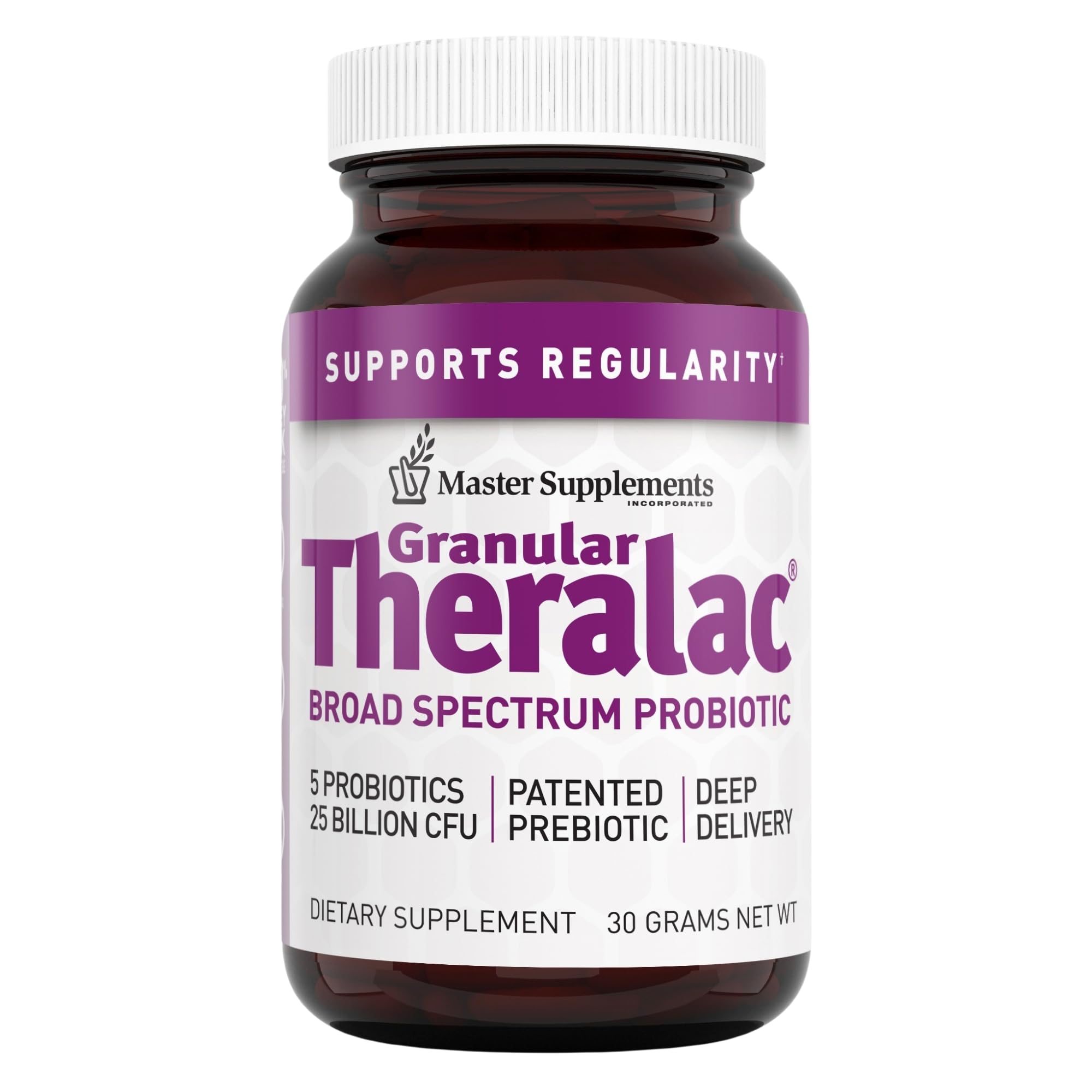 Master Supplements Granular Theralac probiotic powder bottle front