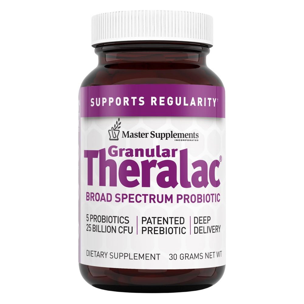Master Supplements Granular Theralac probiotic powder bottle front