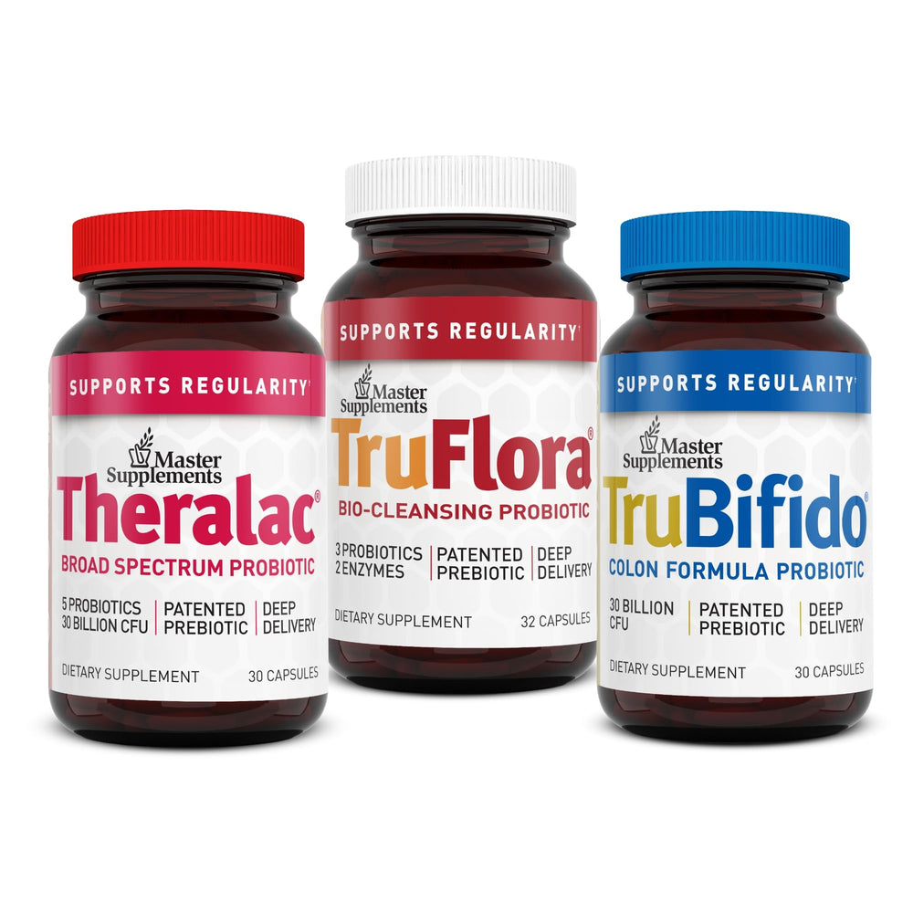 Theralac 30-count probiotic bottle by Master Supplements