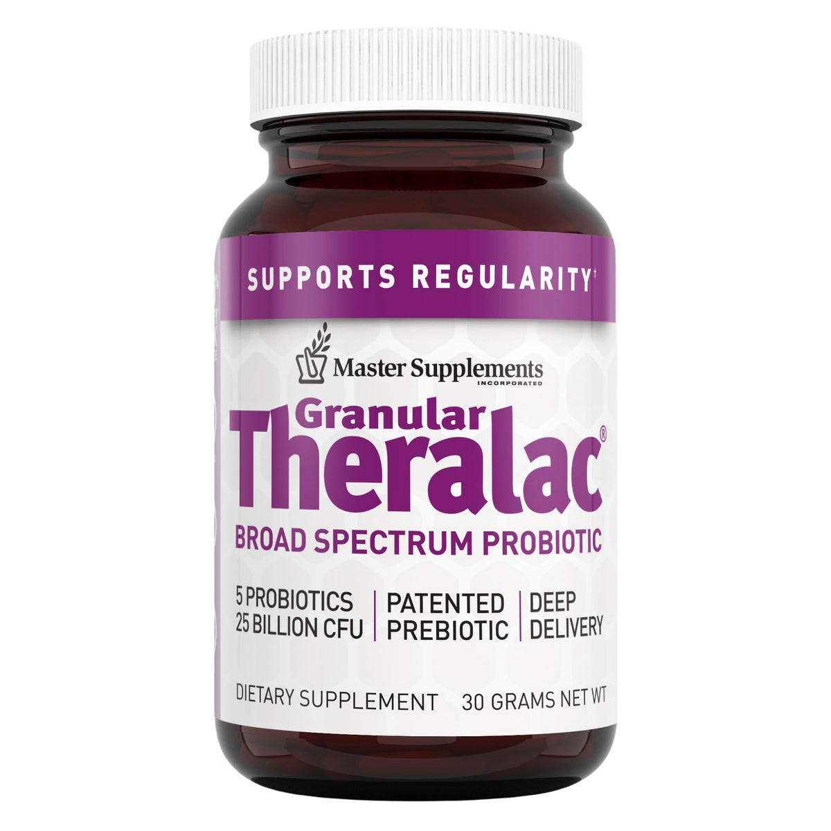 Master Supplements Theralac Granular Probiotic Powder bottle 1.05 oz