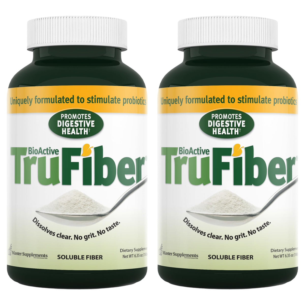 Front view of TruFiber 6.35 oz bottle in a 2-pack