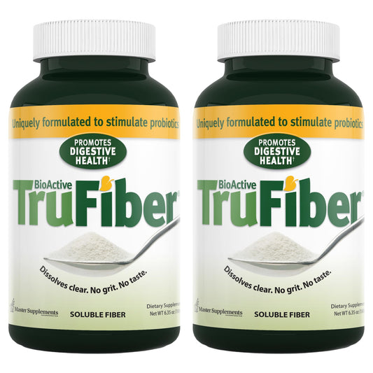Front view of TruFiber 6.35 oz bottle in a 2-pack