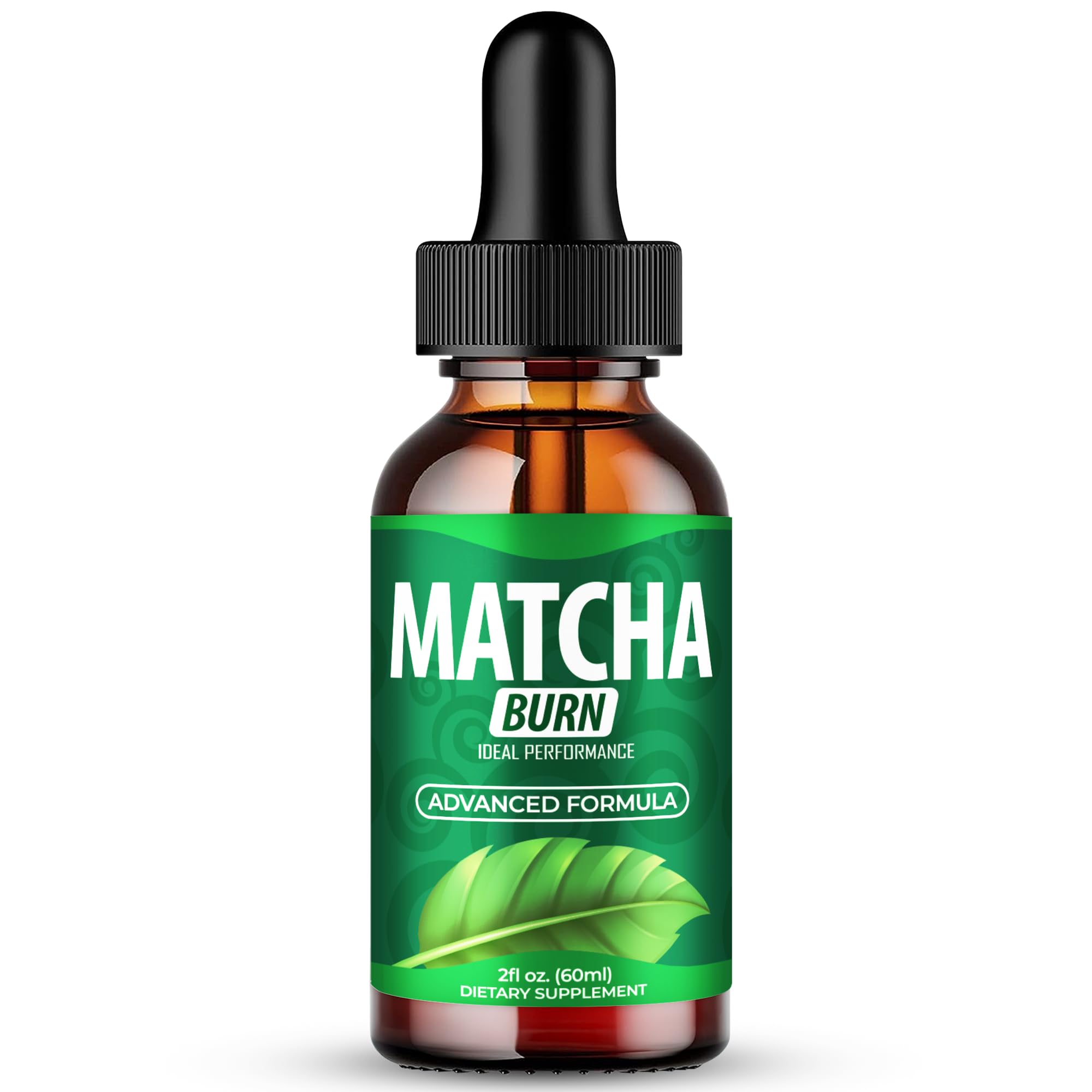 Matcha Burn Drops bottle front view