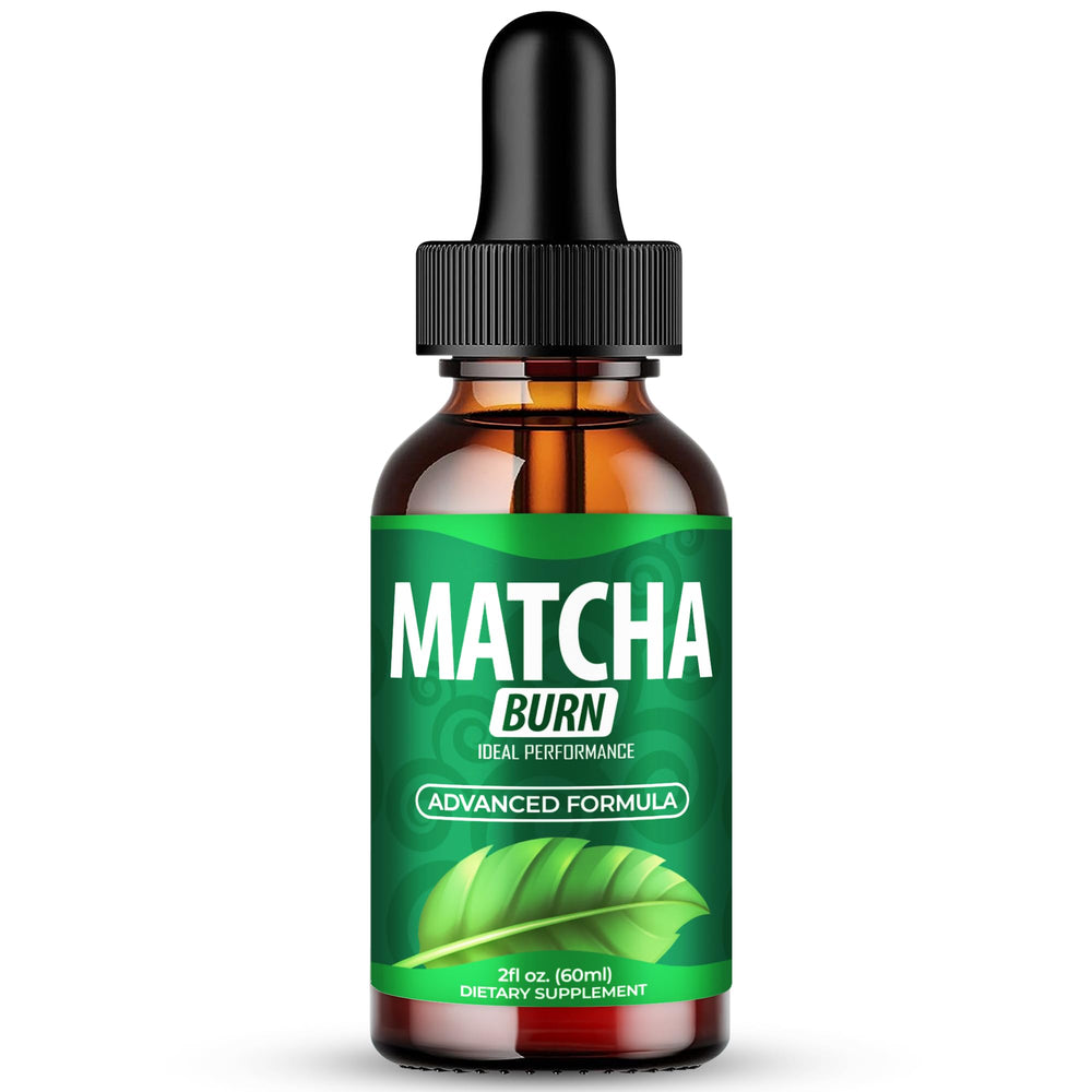 Matcha Burn Drops bottle front view
