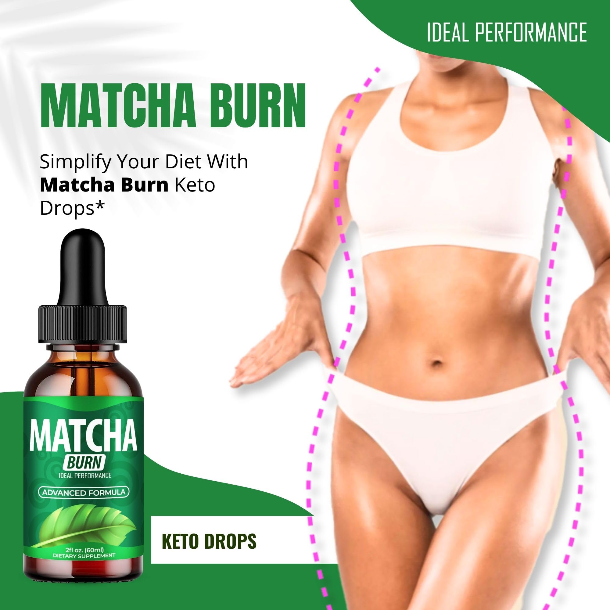 Packaging shot of Matcha Burn Drops 1 Pack