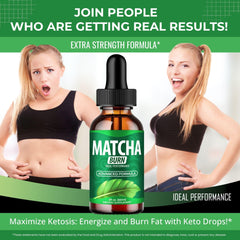 Keto-friendly supplement – Matcha Burn Drops in bottle