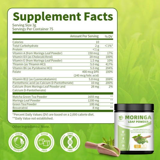 Close-up of matcha green tea powder