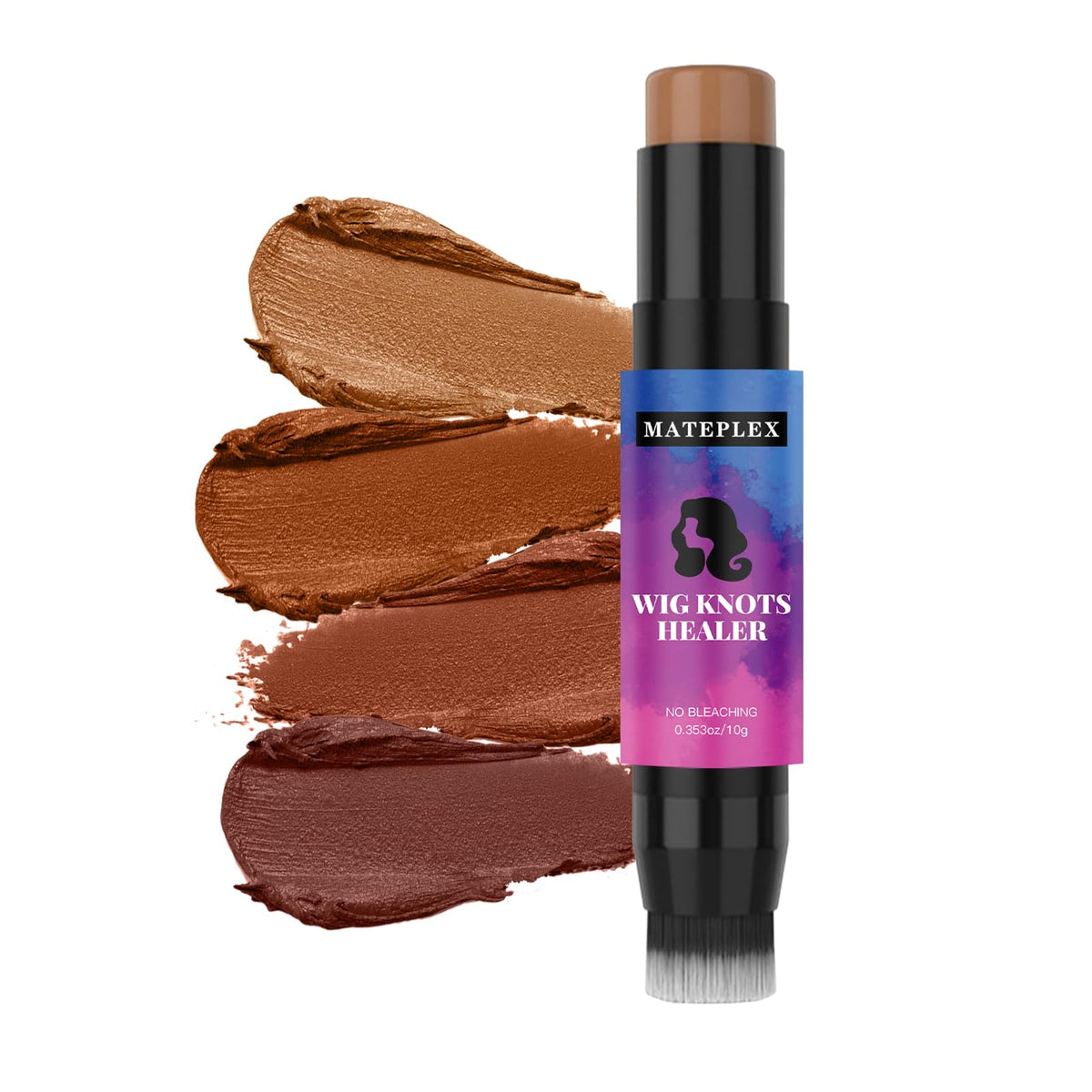 Mateplex wig knot concealer color stick provides natural color blend at knots