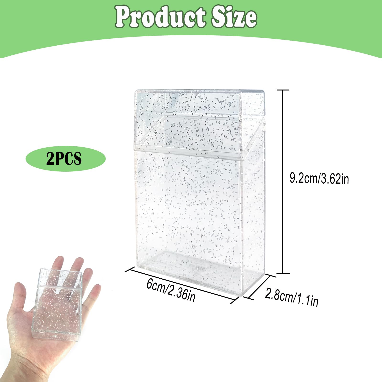 Transparent plastic cotton bud holder from MatFirsmo