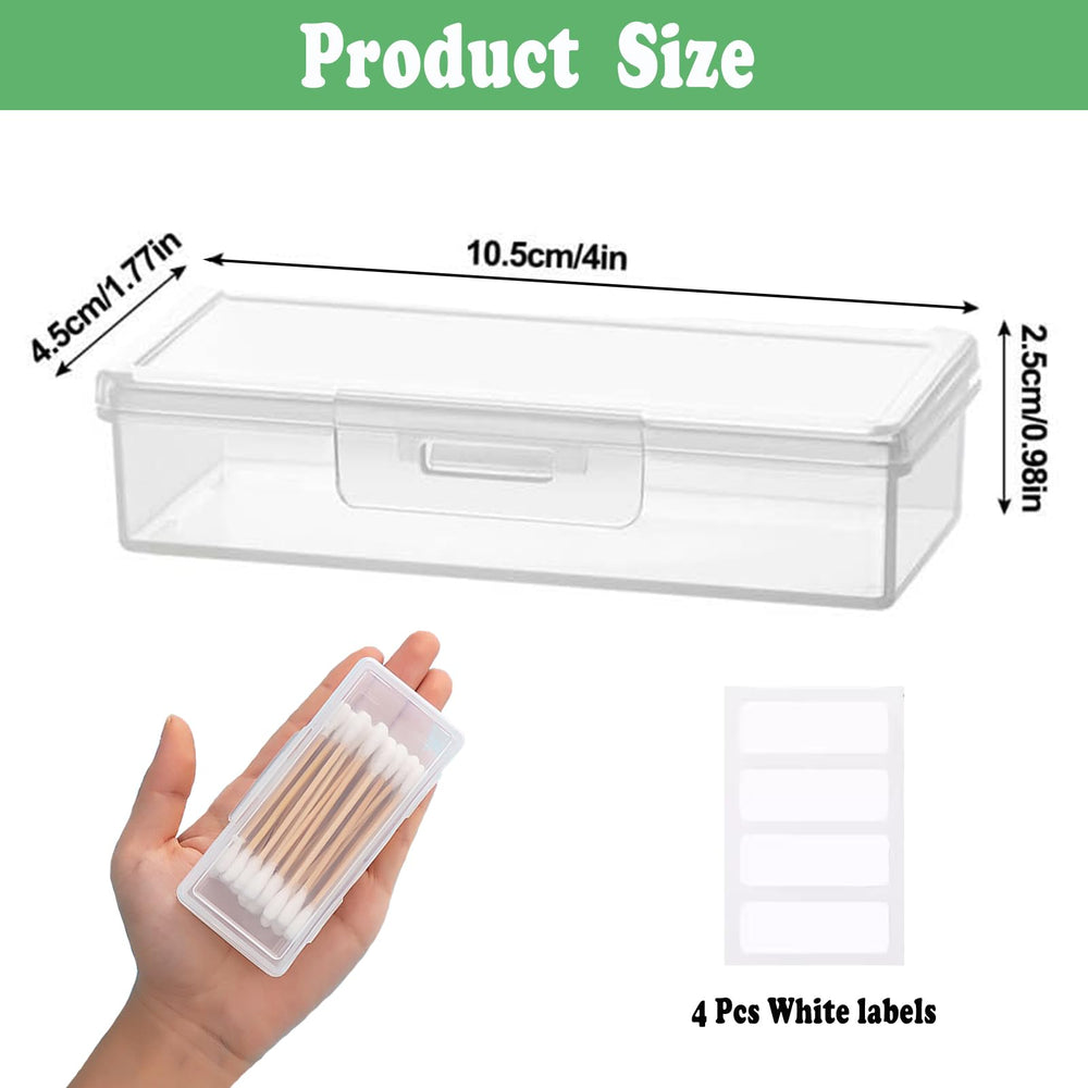 Close-up of dustproof lid on MatFirsmo cotton swab storage box